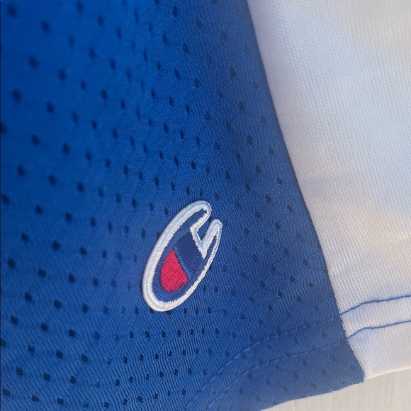 Champion Men's Athletic Shorts in Blue and White Size Medium - Picture 6 of 6